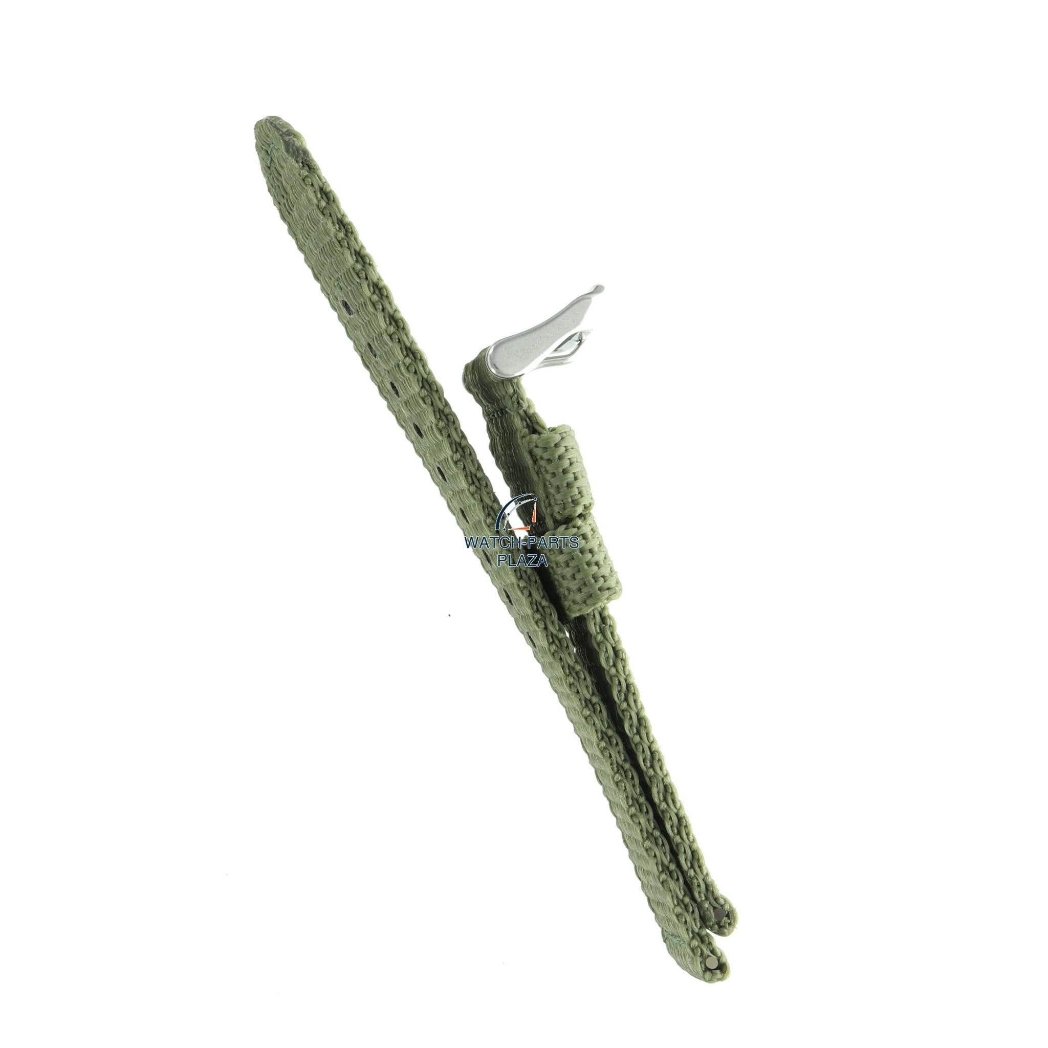 Seiko 4KC9JZ Watch band SND321 - 7T92 & 7T94 green canvas 20 mm - Military - Watch Plaza
