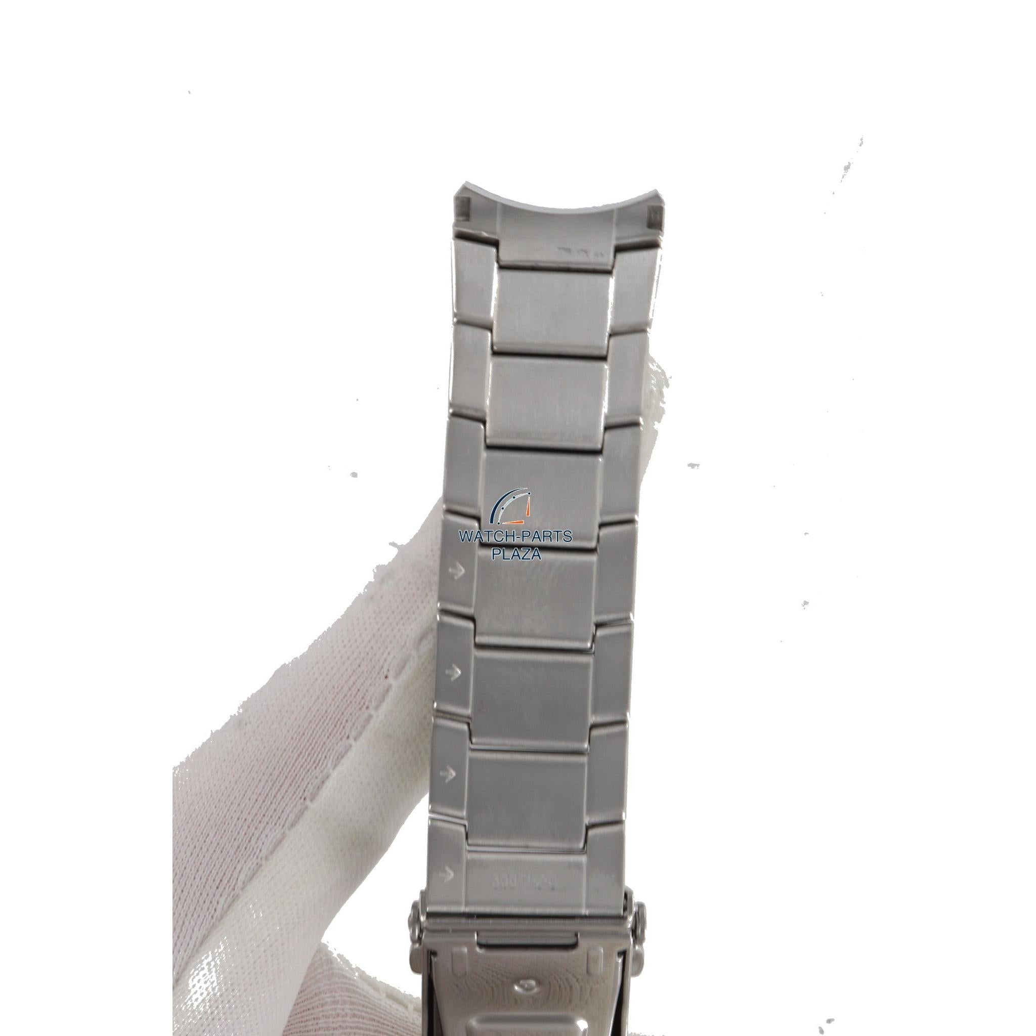 Seiko 5 Gun Metal SKZ265K1 steel bracelet 22mm 7S36 - 03G0 watch band 300T1 ZC Atlas Compass - Watch Plaza