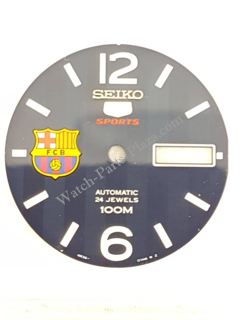 Seiko 5 Sports FC Barcelona SRP303 Dial Blue 4R36 - 01G0 SRP303K1 SRP303J1 - Watch Plaza