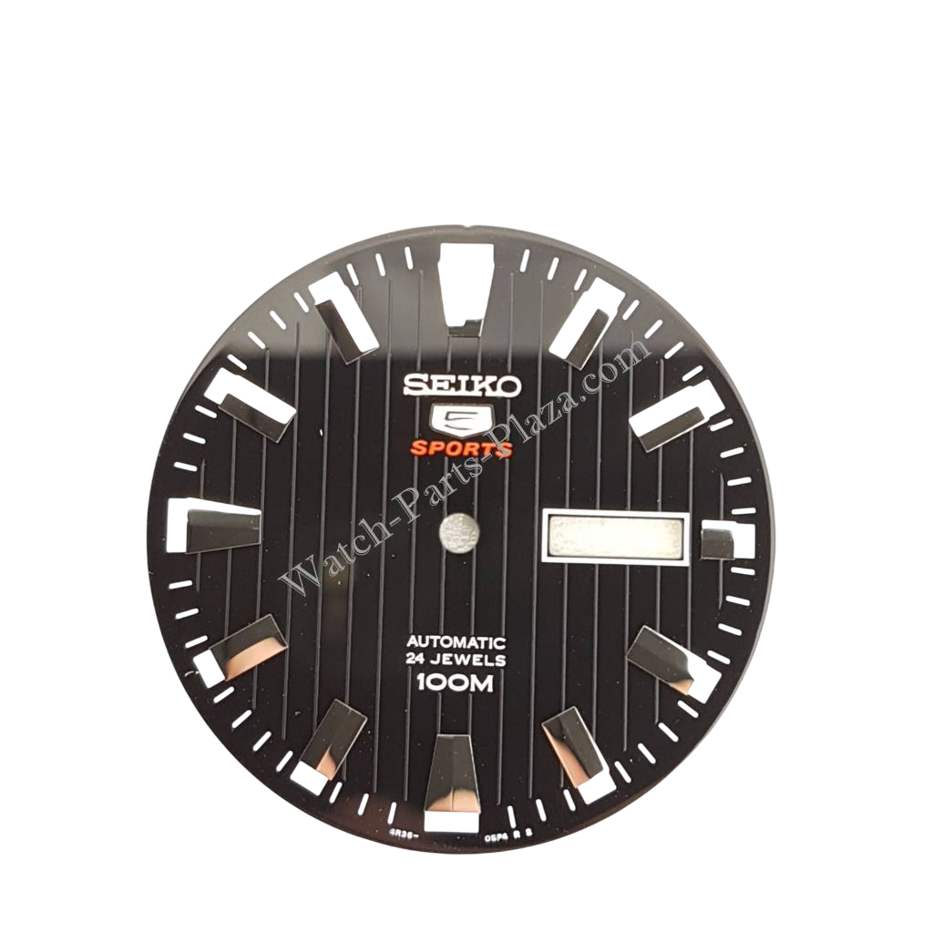 Seiko 5 Sports SRPA55K1 Watch Parts 4R36 - 05M0 Dial, Bezel, Hands & Bracelet - Watch Plaza