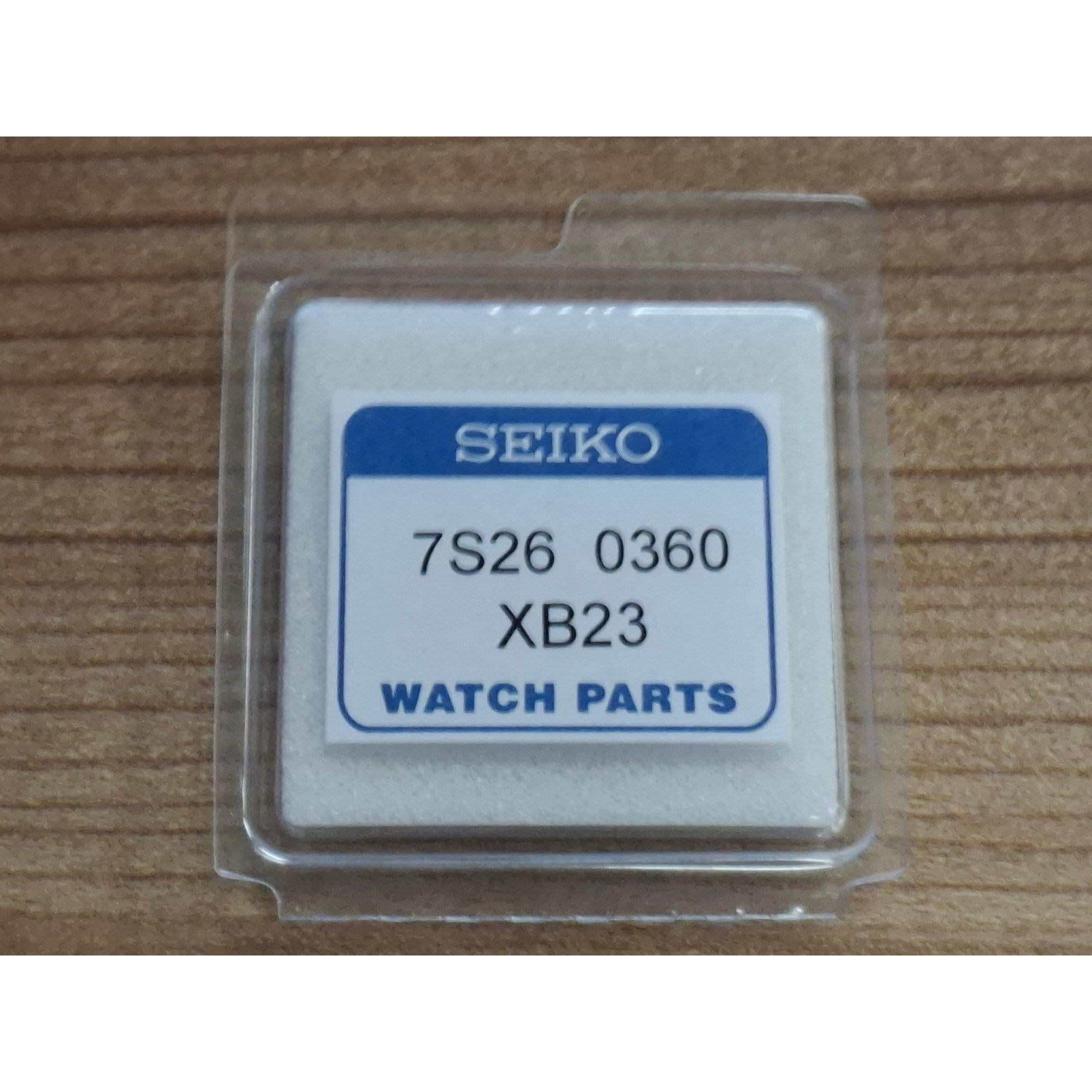 Seiko 7S260360XB23 Dial 7S26 - 02X0 / 02F0 / 0480 / 0520 / 0590 / 3040 & 8210 5 Automatic Dark charcoal - WatchPlaza