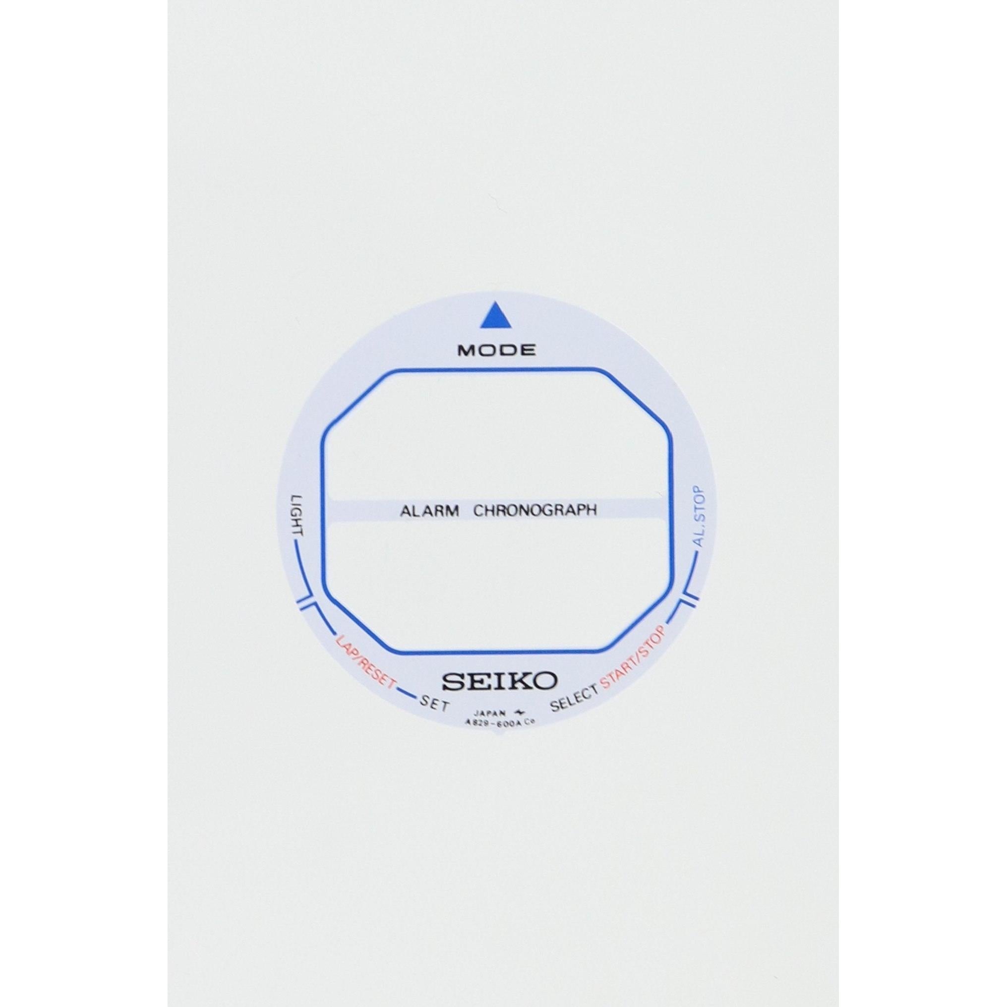 Seiko A829600A9989 Dial A829 - 600A Digital Astronaut - Watch Plaza