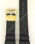 SEIKO Baby Tuna SRPA82K1 Black Silicon Watch Band Z 22 mm R02Y011K0 Gold Buckle - Watch Plaza