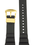 SEIKO Baby Tuna SRPA82K1 Black Silicon Watch Band Z 22 mm R02Y011K0 Gold Buckle - Watch Plaza