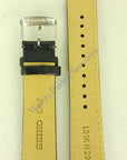 Seiko Barcelona SNDC89 Black Yellow Leather Watch Band 7T92 - 0MF0 Strap 20mm - Watch Plaza