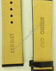 Seiko Barcelona SNDC89 Black Yellow Leather Watch Band 7T92 - 0MF0 Strap 20mm - Watch Plaza