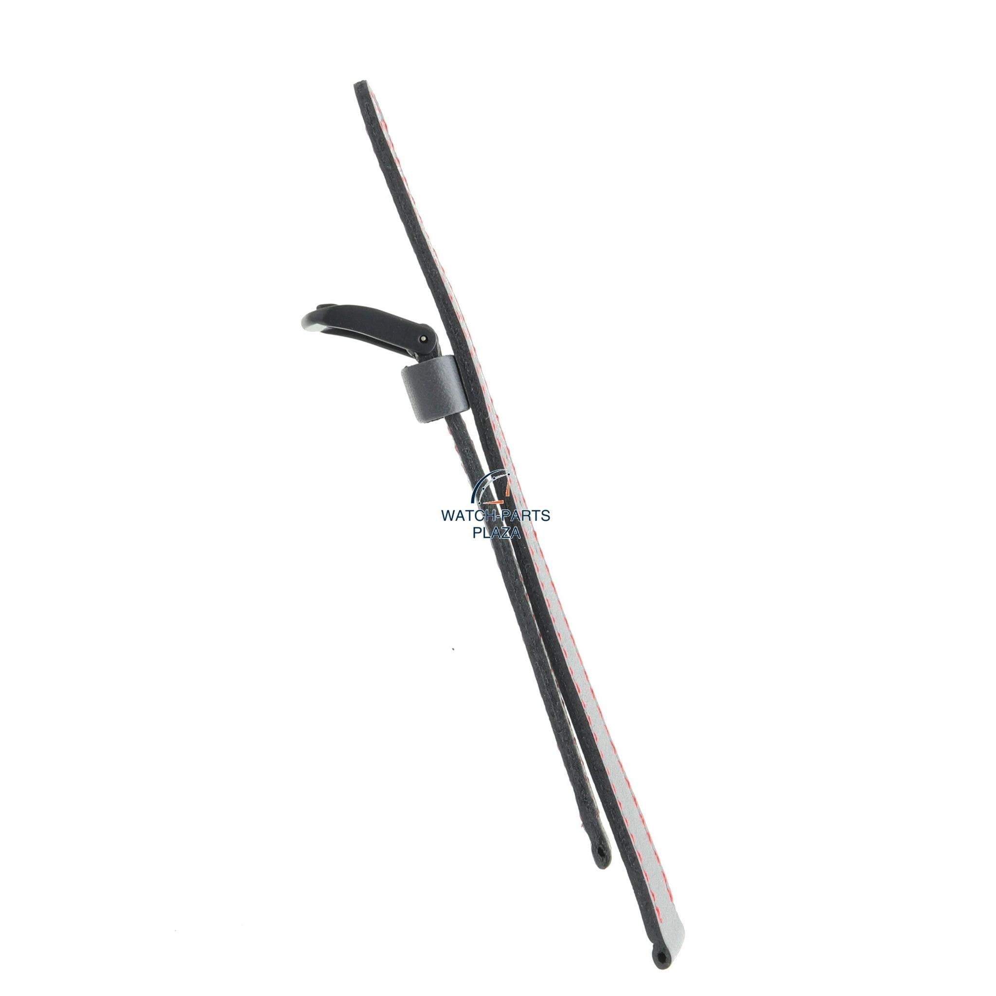 Seiko BMZ15D Watch band 5P30 5150 / 5159 grey leather 16 mm - Quartz - Watch Plaza