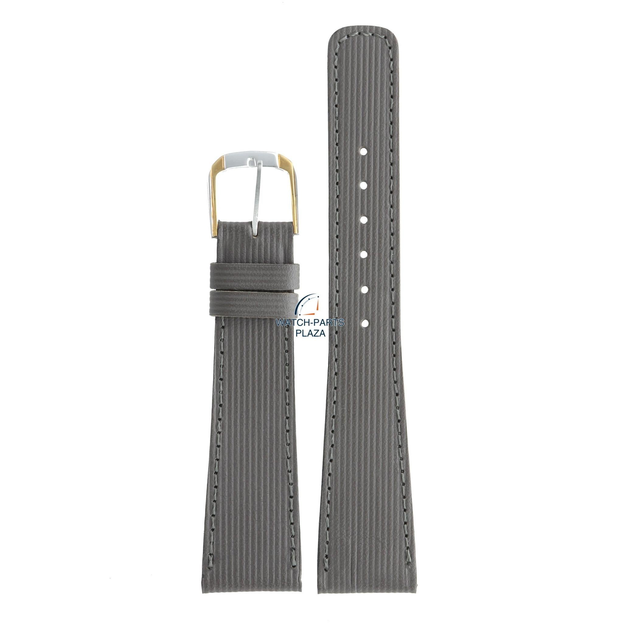 Seiko BRZ04C Watch band 7A48 7040 - SPV014 grey leather 20 mm - Moon Phase - Watch Plaza