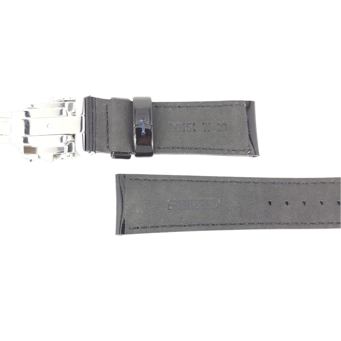 SEIKO COCKTAIL TIME SARB065 BLACK LEATHER WATCH STRAP 6R15 01S0 BAND DO151 W 20 - Watch Plaza