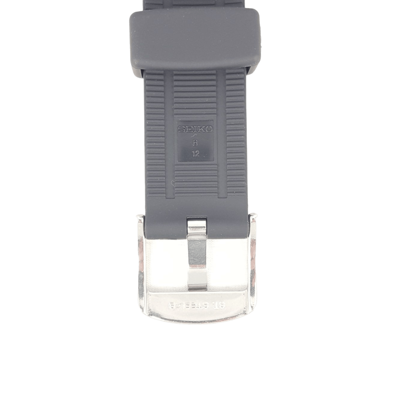 Seiko Kinetic SKA445 Black Rubber Watch Band SNAD35 Strap 30mm 4A1J1JRR - Watch Plaza