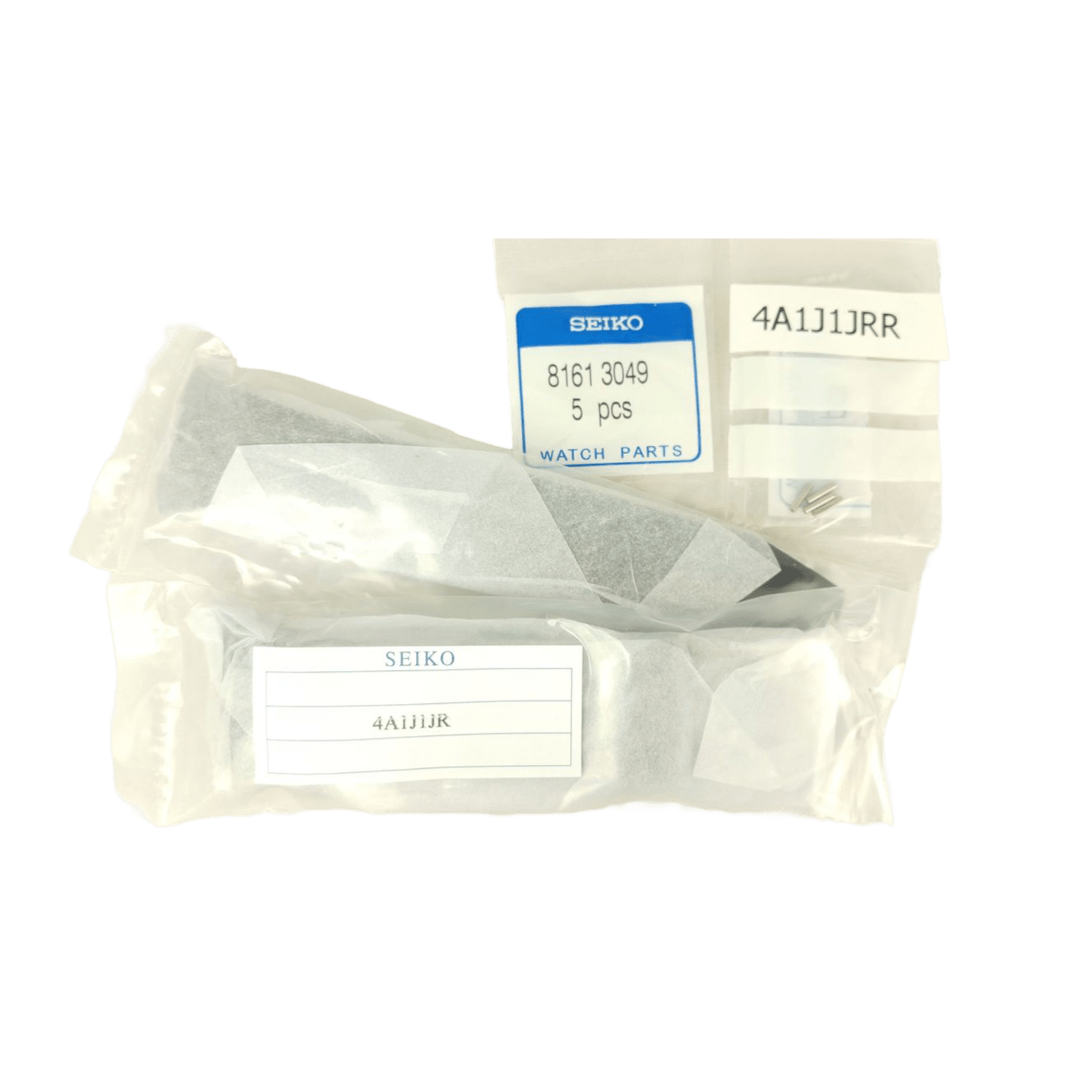 Seiko Kinetic SKA445 Black Rubber Watch Band SNAD35 Strap 30mm 4A1J1JRR - Watch Plaza