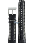 Seiko L087011J0 Watch band SNAE95 & SNAF01 black leather 21 mm - Sportura - Watch Plaza