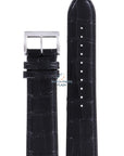 Seiko LOOF H 22 - SKA573 & SNE371 Watch Band L00F024J0 Black Leather 22 mm Kinetic - Watch Plaza