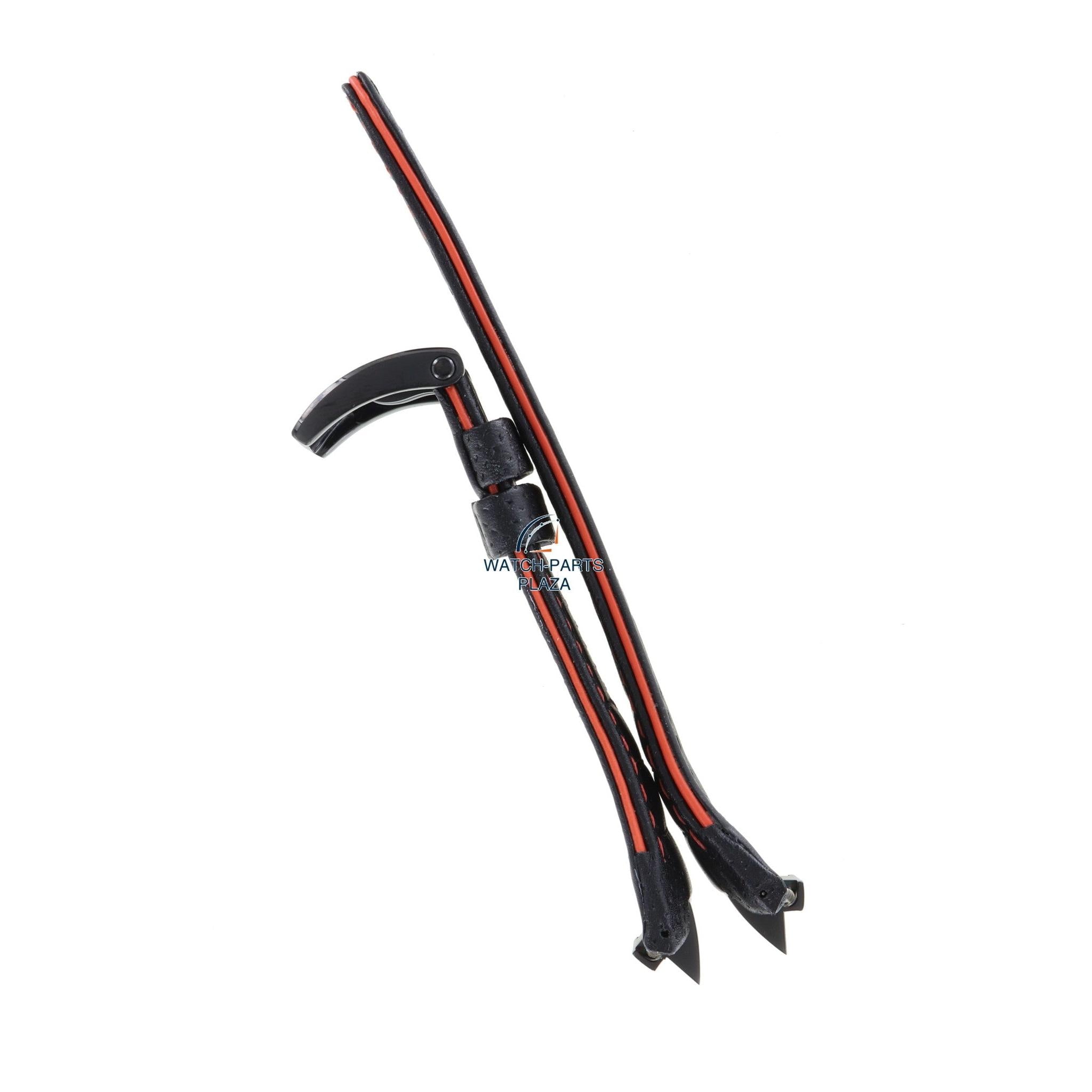 Seiko LOOR B 14 - SNAE37 Watch Band L00R111M0 Black Leather 14 mm Sportura - Watch Plaza