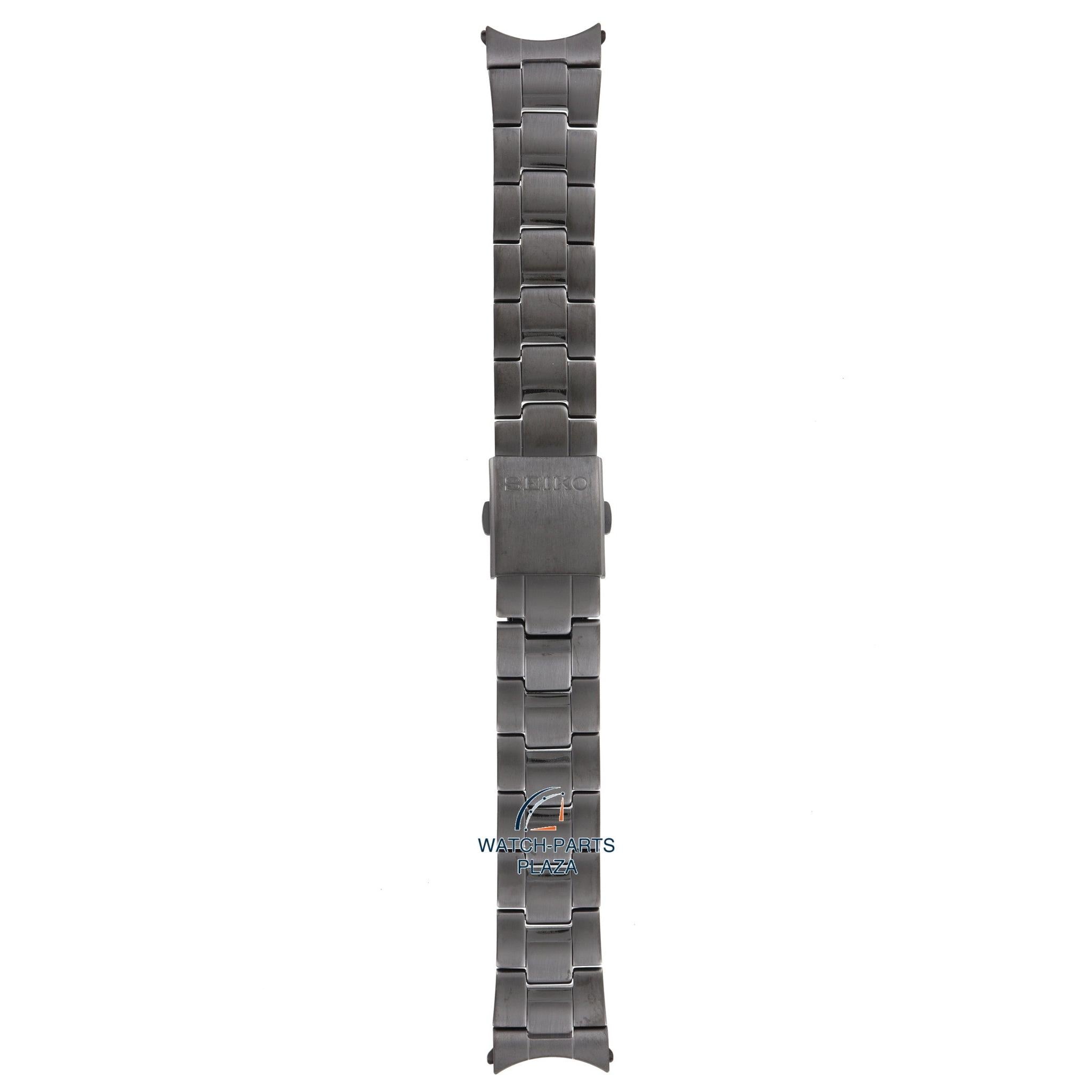 Seiko M01M411N0 - L Watch band SSB131 - 6T63 Gun Metal black stainless steel 20 mm - Sports - Watch Plaza