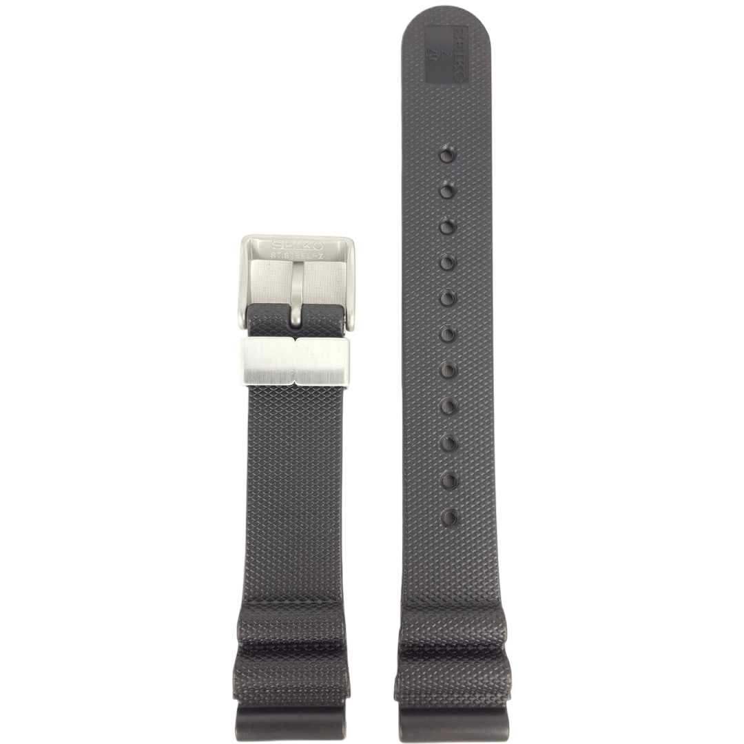 SEIKO Marine Master black waffle watch strap SBDX001 / SBDX017J Z 20 Band 8L35 - 0010 - Watch Plaza