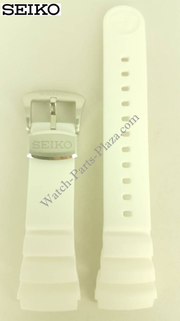 SEIKO Prospex SUN043P1 / SUN043P9 White Silicon Watch Band CY 24mm R01Y012J0 - Watch Plaza