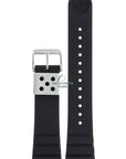 Seiko R043011J0 Watch band SNJ025 & SNJ027 black rubber / silicone 22 mm - Prospex Solar - Watch Plaza