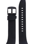 Seiko SKA453, SNAD45 & SNAD63 Watch Band 4A1M1MZ Black Silicone 17 mm Kinetic Streamline - Watch Plaza