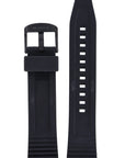 Seiko SKZ274 & SNN249 Watch Band 301N1MR Black Silicone 22 mm - Watch Plaza