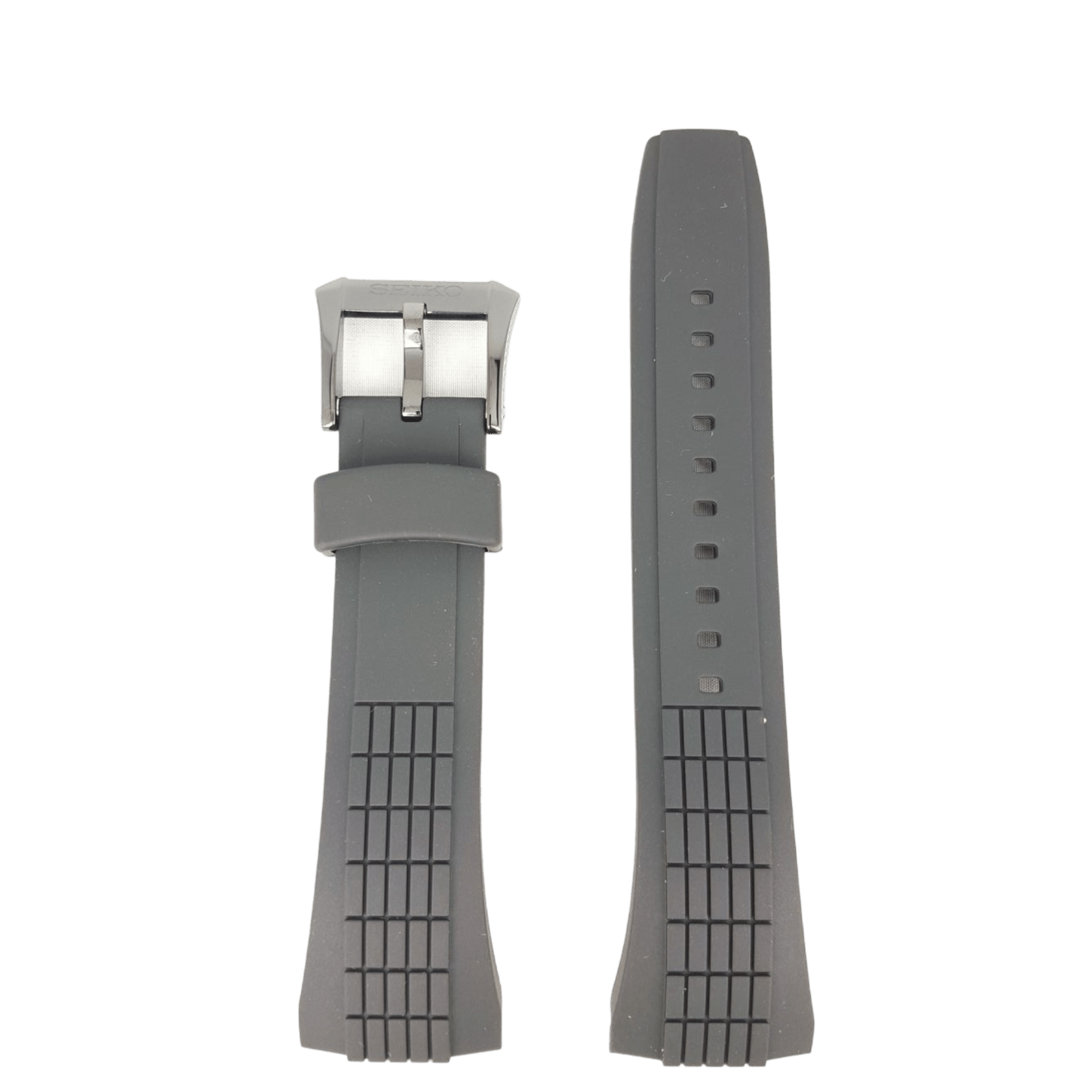 Seiko SNAE17P1 Black Rubber Watch Band 7T62 - 0KN0 Strap 26mm - Watch Plaza