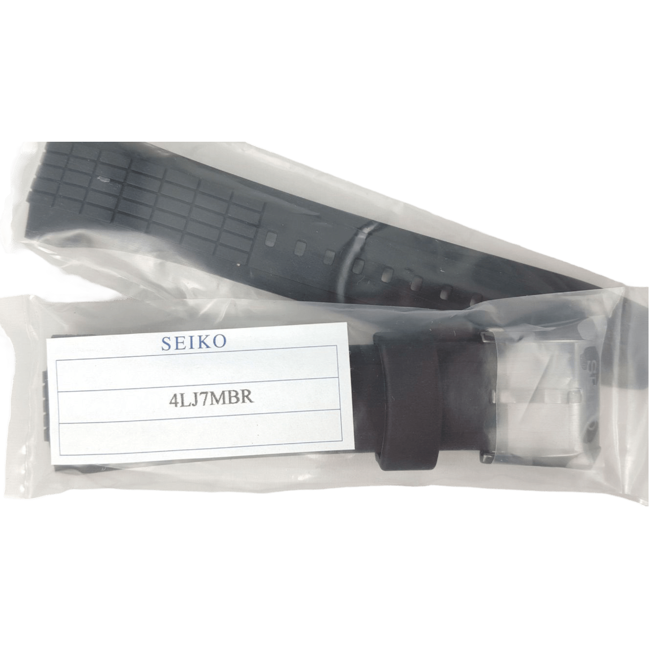 Seiko SNAE17P1 Black Rubber Watch Band 7T62 - 0KN0 Strap 26mm - Watch Plaza