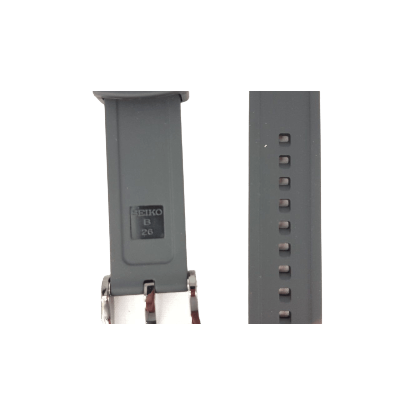 Seiko SNAE17P1 Black Rubber Watch Band 7T62 - 0KN0 Strap 26mm - Watch Plaza