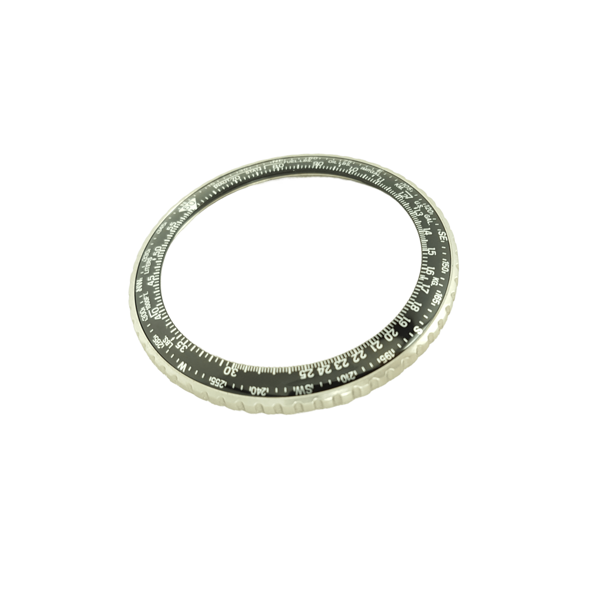 Seiko SND253 Bezel 7T92 - 0CF0 Flight Master SKS195P1 V657 - 8120 Black Rotating - Watch Plaza