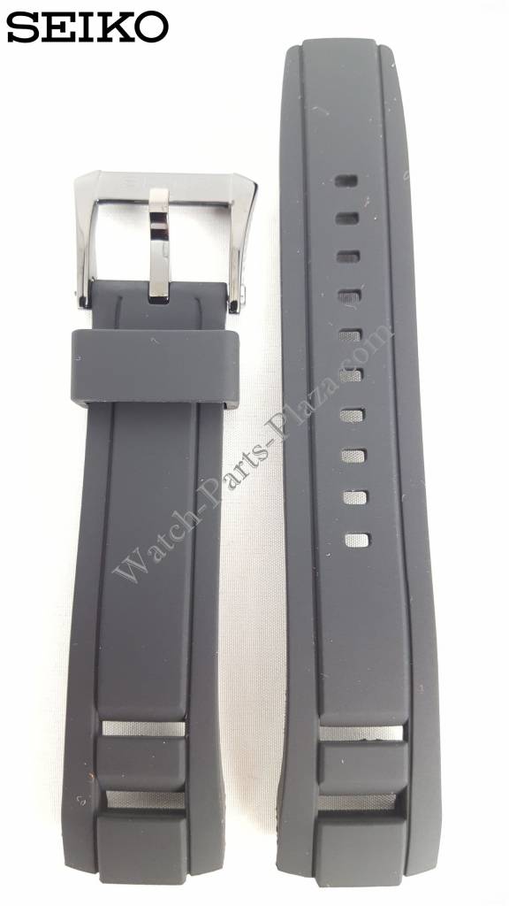 SEIKO SPC149P1 Black Silicon Watch Band 22 mm R02L011M0 Yachting Timer 7T84 - 0AE0 - Watch Plaza