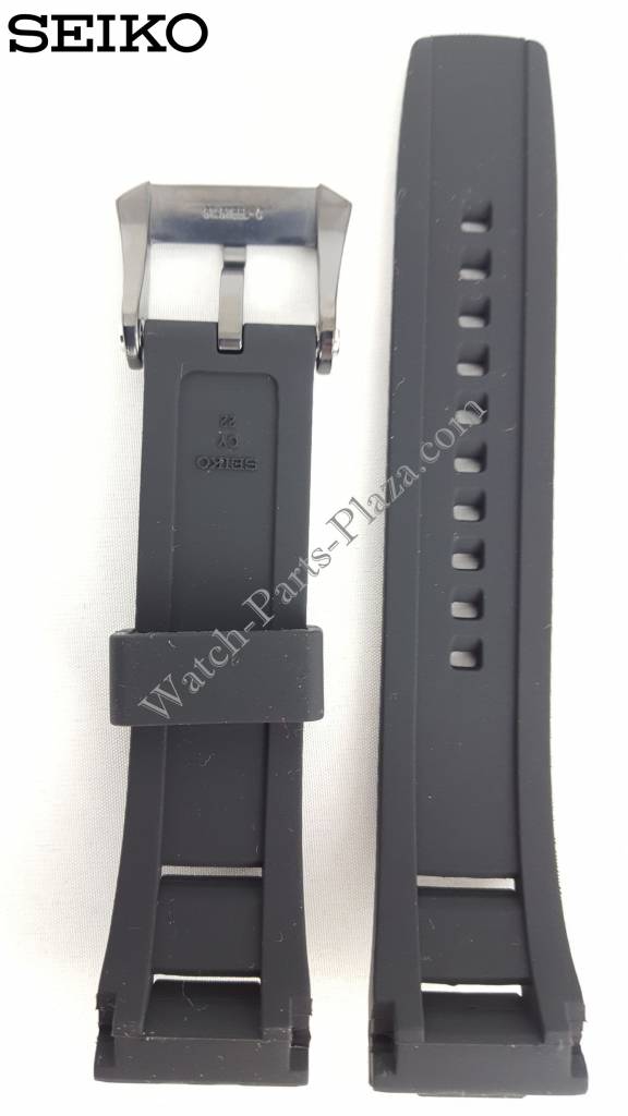 SEIKO SPC149P1 Black Silicon Watch Band 22 mm R02L011M0 Yachting Timer 7T84 - 0AE0 - Watch Plaza