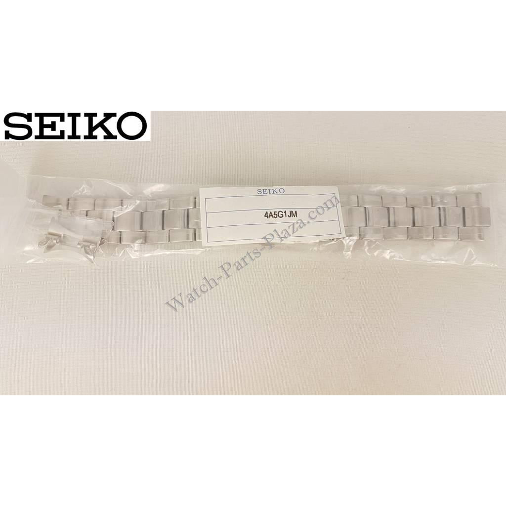Seiko Spirit Solar Stainless Steel Watch Band V158 - 0AB0 Strap SBPX007 SBPX009 4A5G1 - Watch Plaza