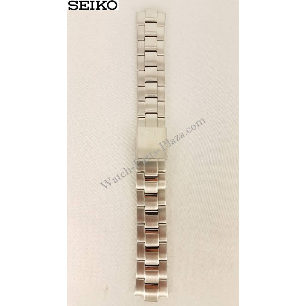 Seiko Spirit Solar Stainless Steel Watch Band V158 - 0AB0 Strap SBPX007 SBPX009 4A5G1 - Watch Plaza