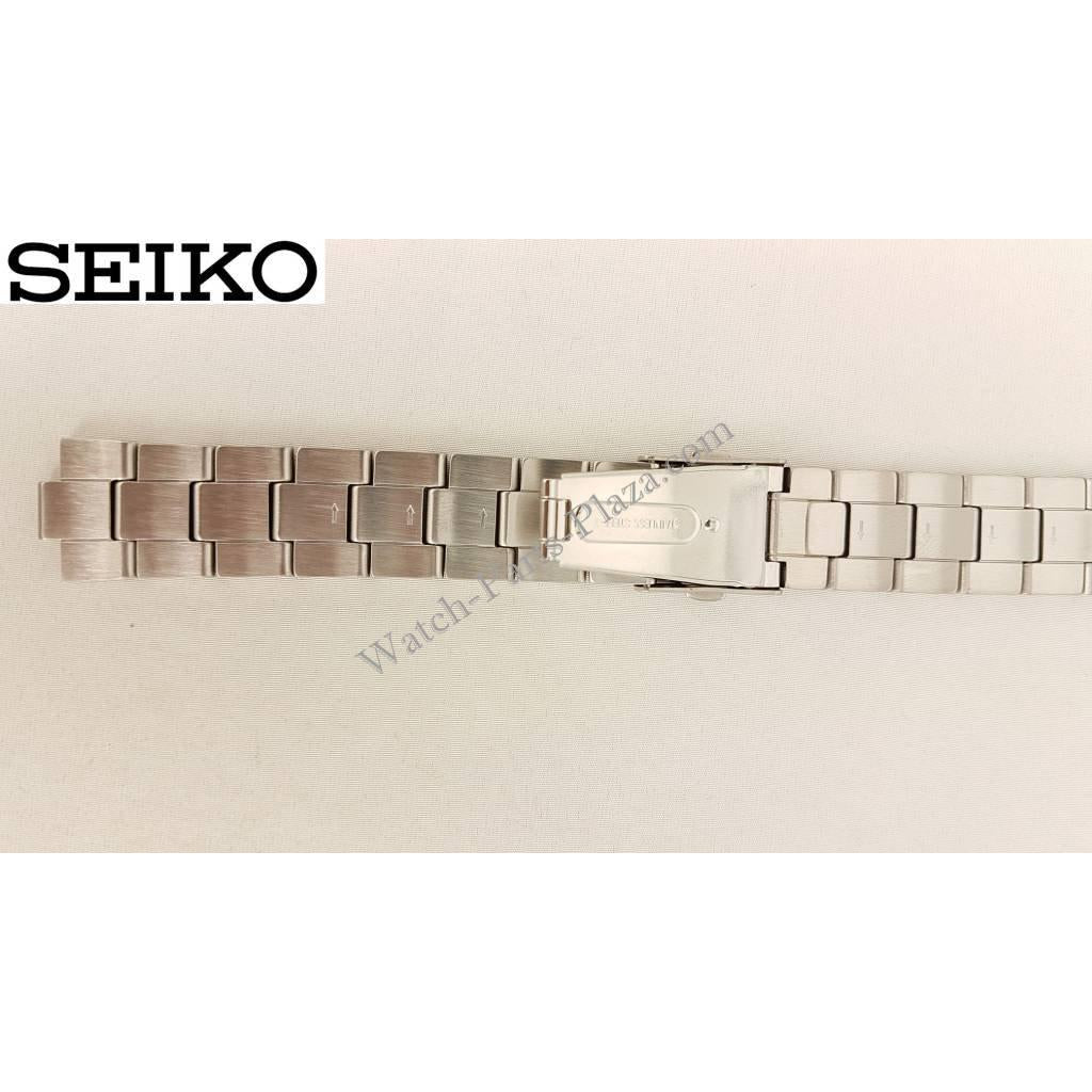 Seiko Spirit Solar Stainless Steel Watch Band V158 - 0AB0 Strap SBPX007 SBPX009 4A5G1 - Watch Plaza