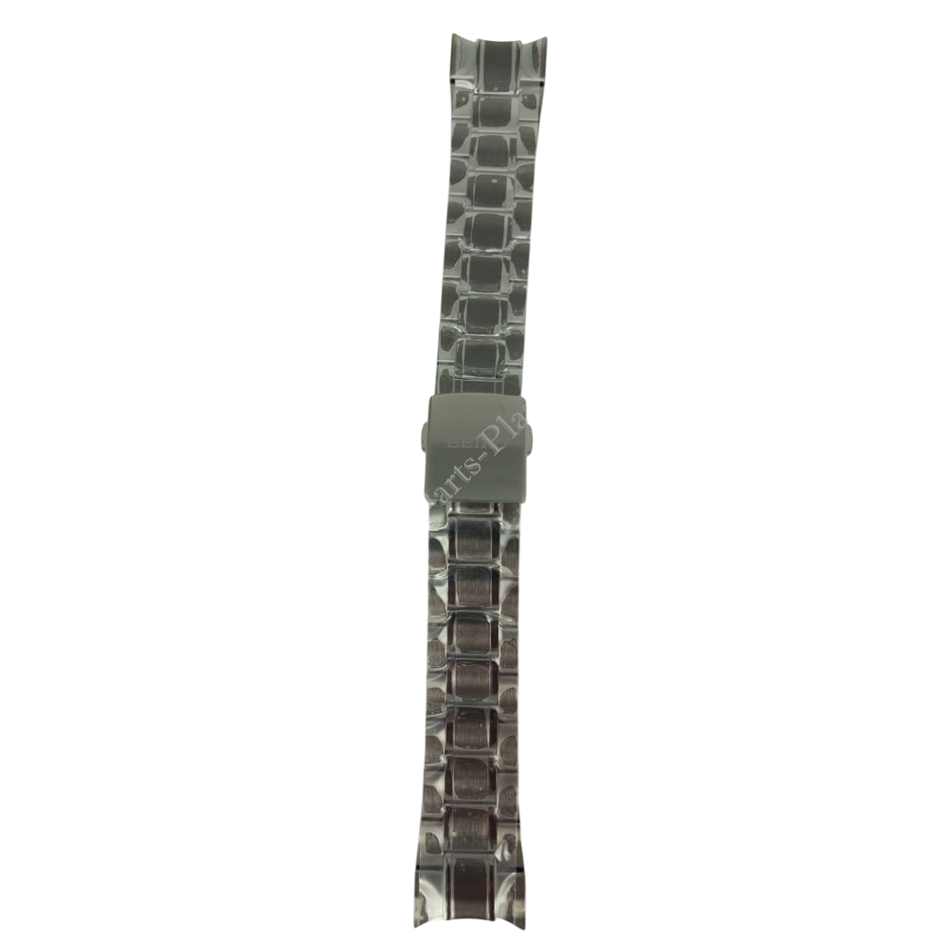 Seiko Sportura Stainless Steel Watch Band Black 21mm 7T62 - 0KV0 - Watch Plaza