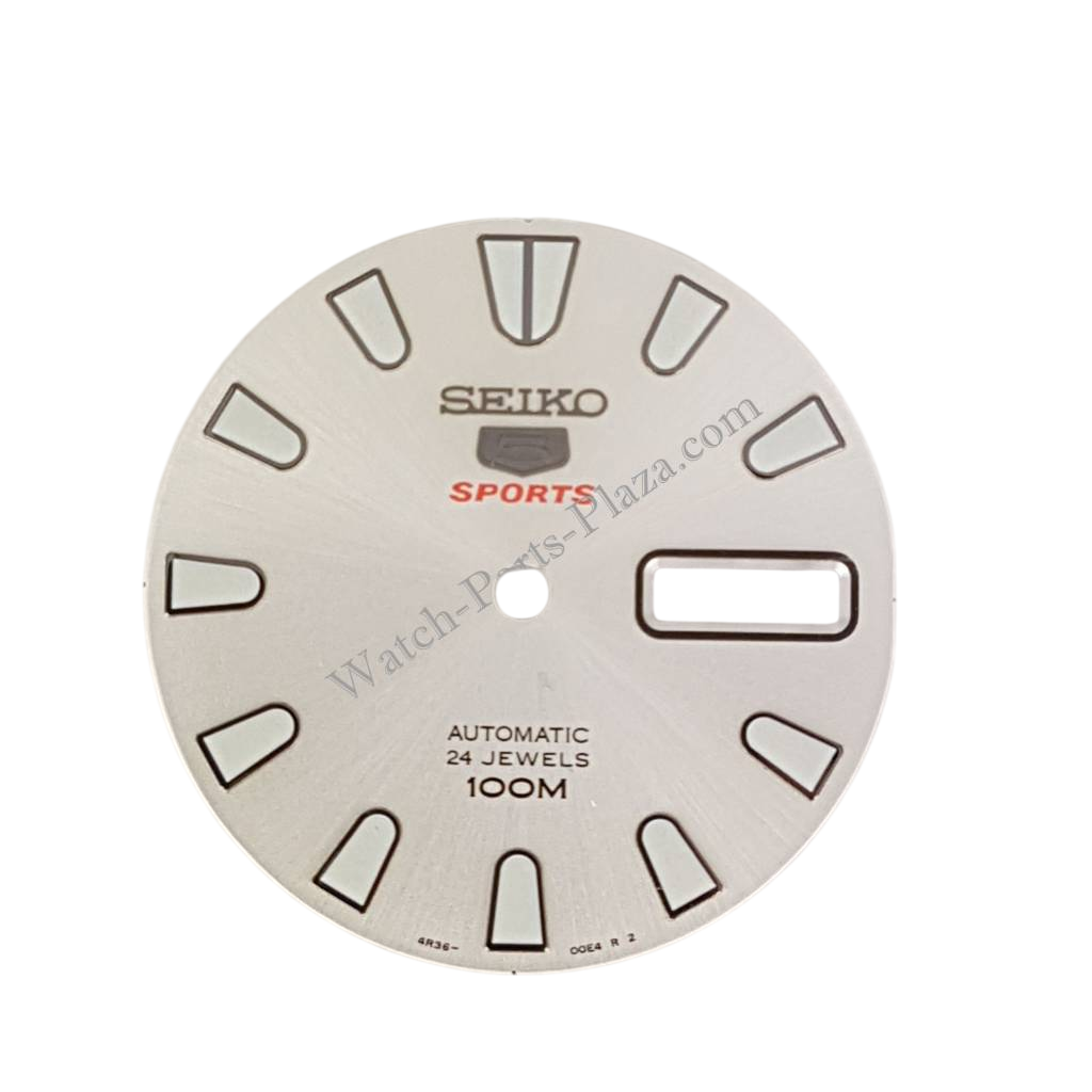 Seiko SRP163K1 Dial silver 4R36 - 00B0 SRP163J1 SRP163 5 Sports - Watch Plaza