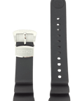 SEIKO SUN021J1 / SUN065P1 Black Silicon Watch Band CY 24mm R01Y011J0 - Watch Plaza