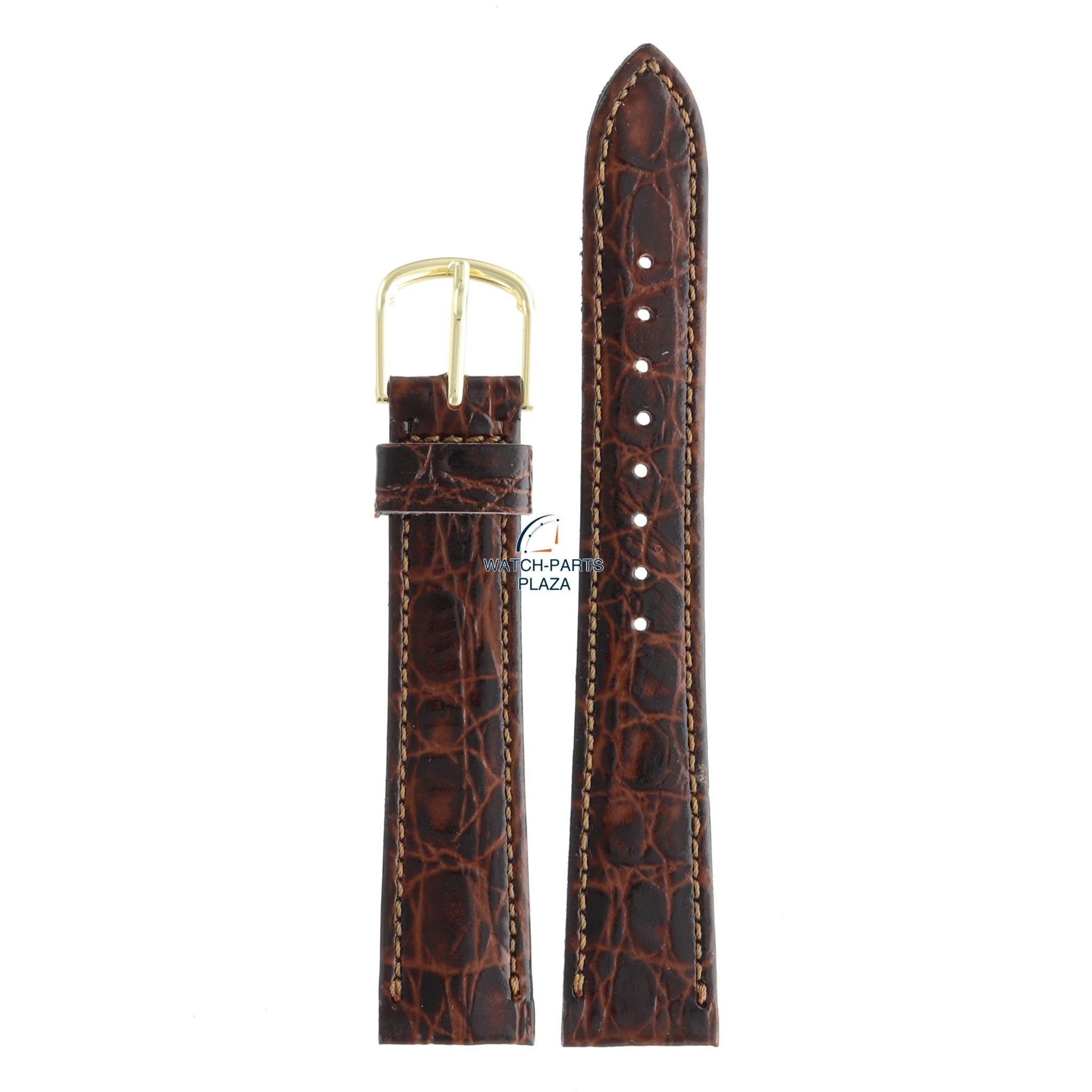 Seiko ZPK23K Watch band SFP150 - 7N00 7A40 dark brown leather 18 mm - Quartz - Watch Plaza