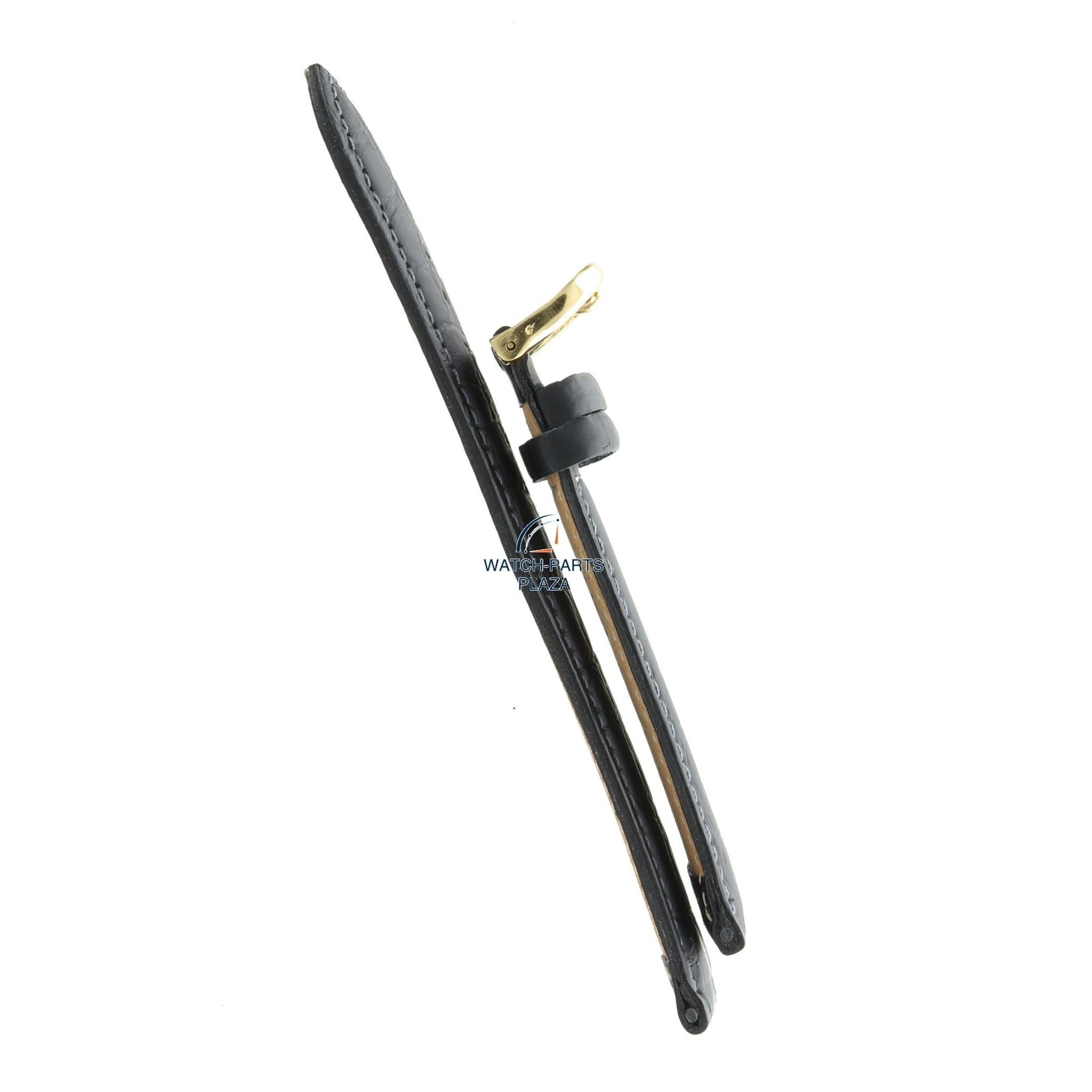 Seiko ZRA34G Watch band 7T32 7B3B - SDW196 black leather 20 mm - Quartz Chronograph - Watch Plaza