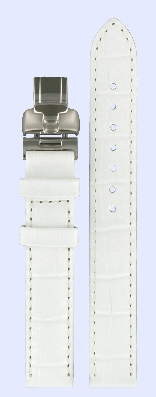 Tissot L750/850 - T02125571 Watch Band T600020009 White Leather 14 mm T - Wave - Watch Plaza