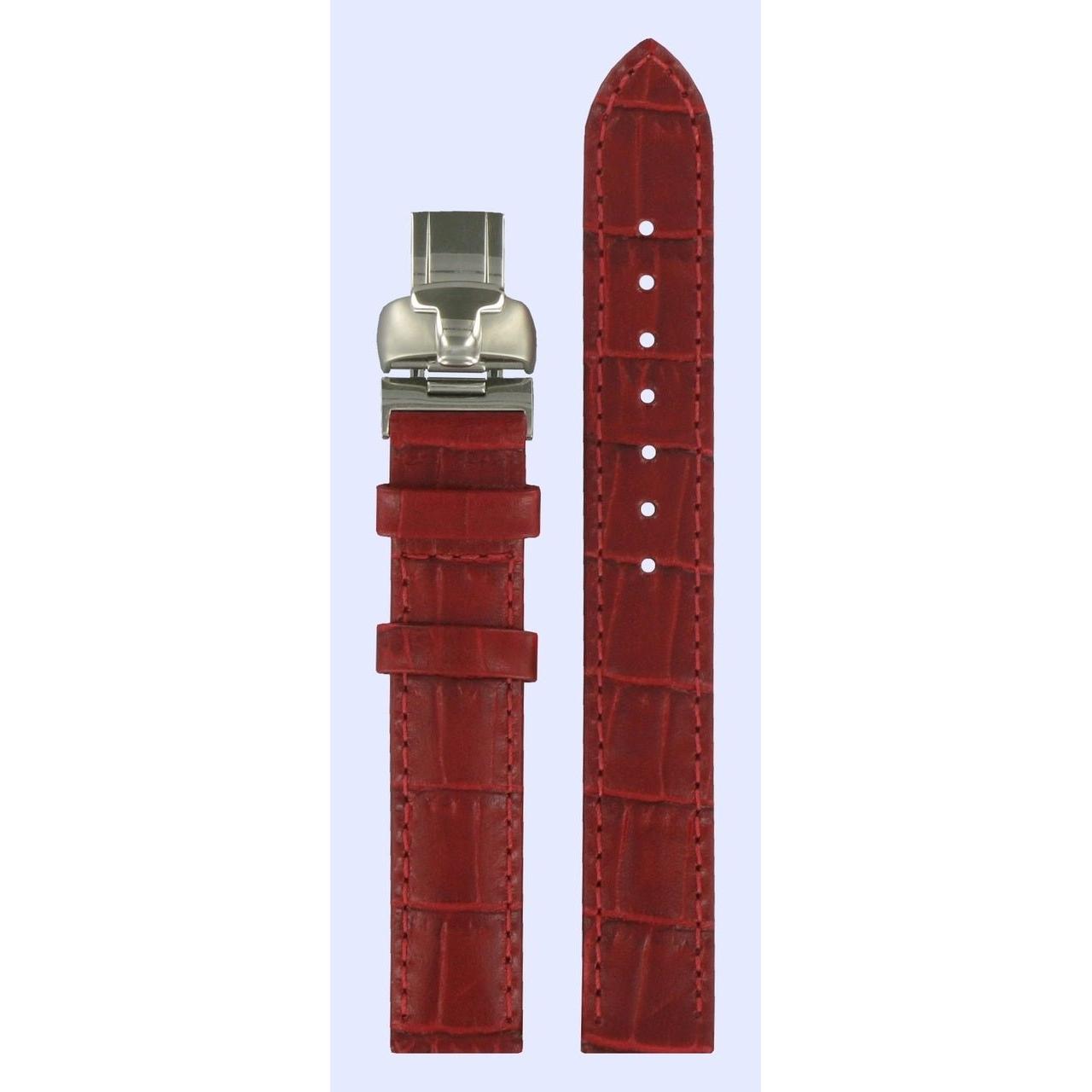 Tissot L750/850 - T023210 Watch Band T600020010 Red Leather 14 mm T - Wave - Watch Plaza