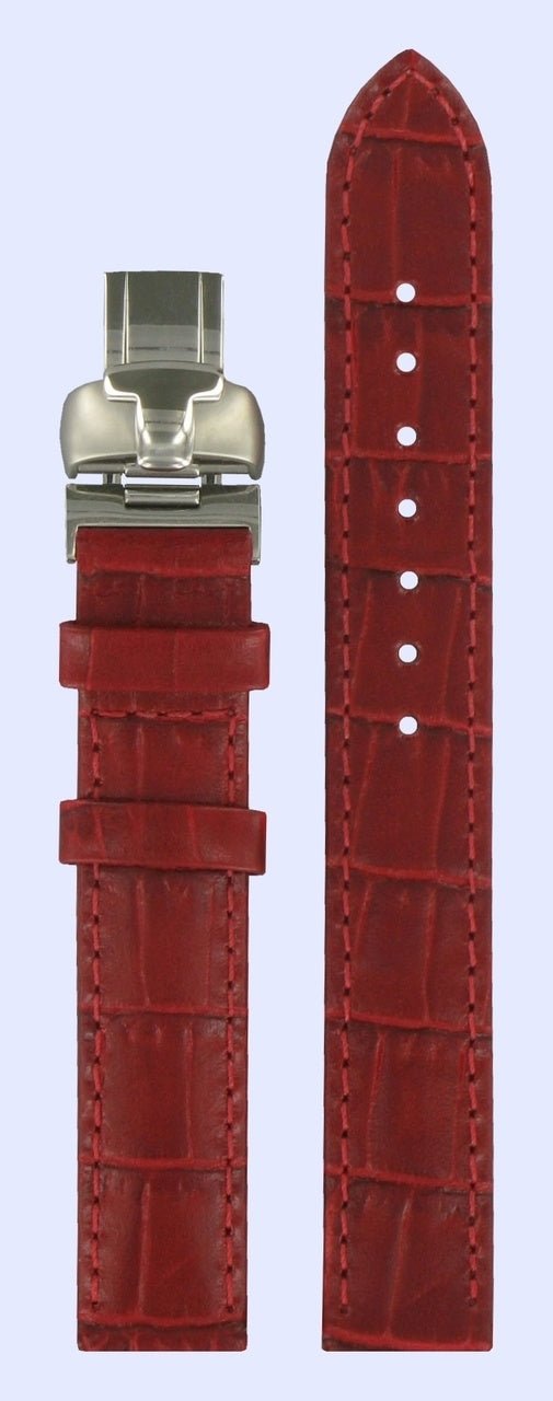 Tissot L750/850 - T023210 Watch Band T600020010 Red Leather 14 mm T - Wave - Watch Plaza