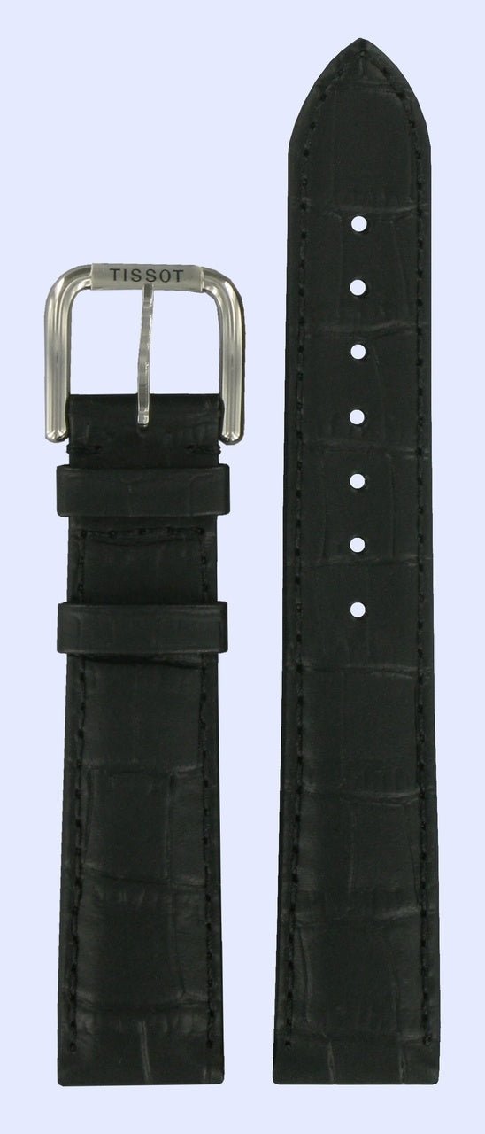 Tissot T012423A T - Classic Watch Band T600022964 Black Leather 18 mm PR 50 - Watch Plaza