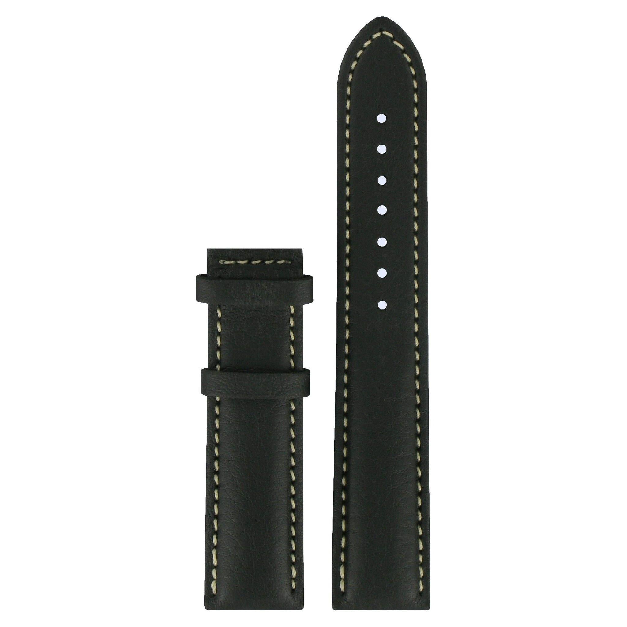 Tissot T014421A & T014410A XL Watch Band T610025415 Black Leather 19 mm PRC 200 - Watch Plaza