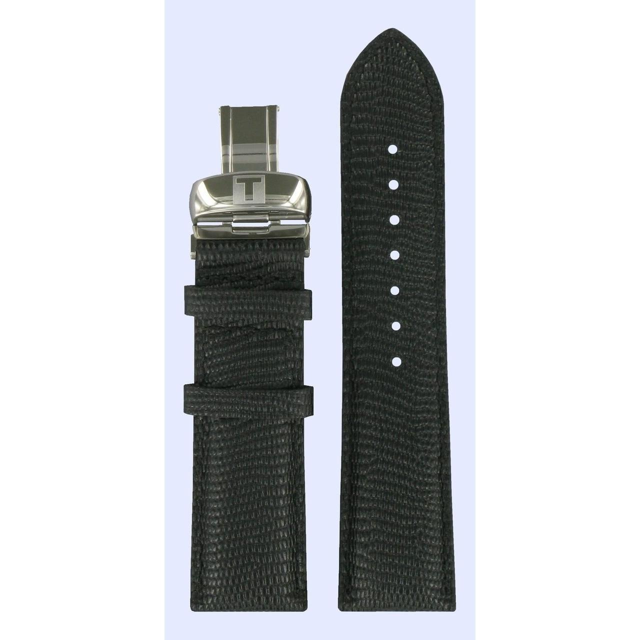 Tissot T014427A Watch Band T600028545 Black Leather 20 mm PRC 200 - Watch Plaza