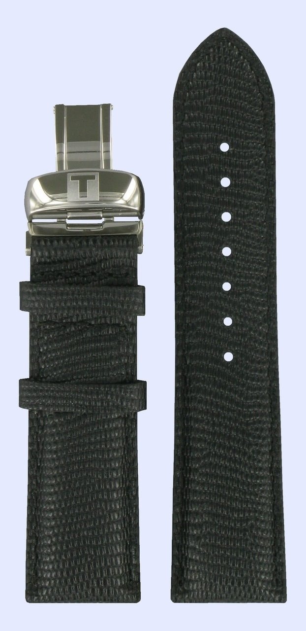 Tissot T014427A Watch Band T600028545 Black Leather 20 mm PRC 200 - Watch Plaza