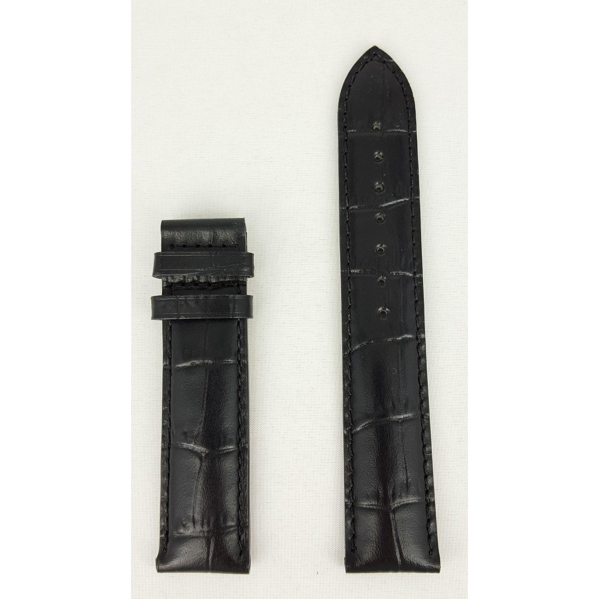 Tissot T014430, T17152 Watch Band T610014562 Black Leather 19 mm PRC - 200 - Watch Plaza