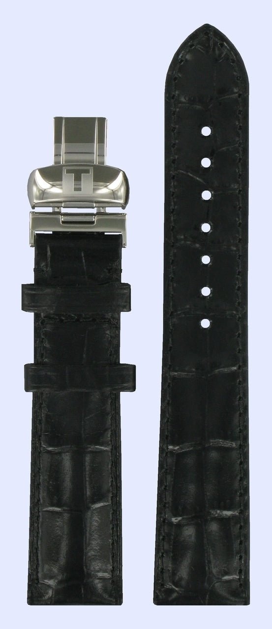 Tissot T016309A T - Trend Watch Band T600025580 Black Leather 18 mm Happy Chic - Watch Plaza