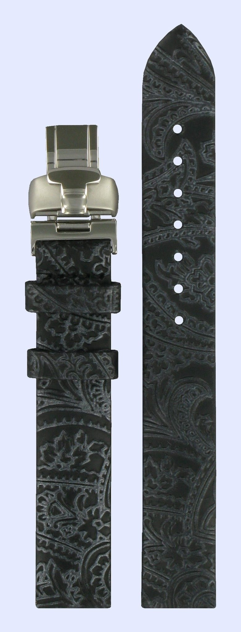 Tissot T02142552 Watch Band T600026367 Black Leather 14 mm T - Wave - Watch Plaza