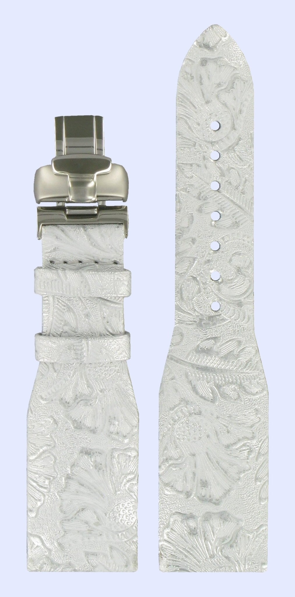 Tissot T023309A Surf Series Watch Band T600025599 Silver Leather 22 mm T - Wave - Watch Plaza