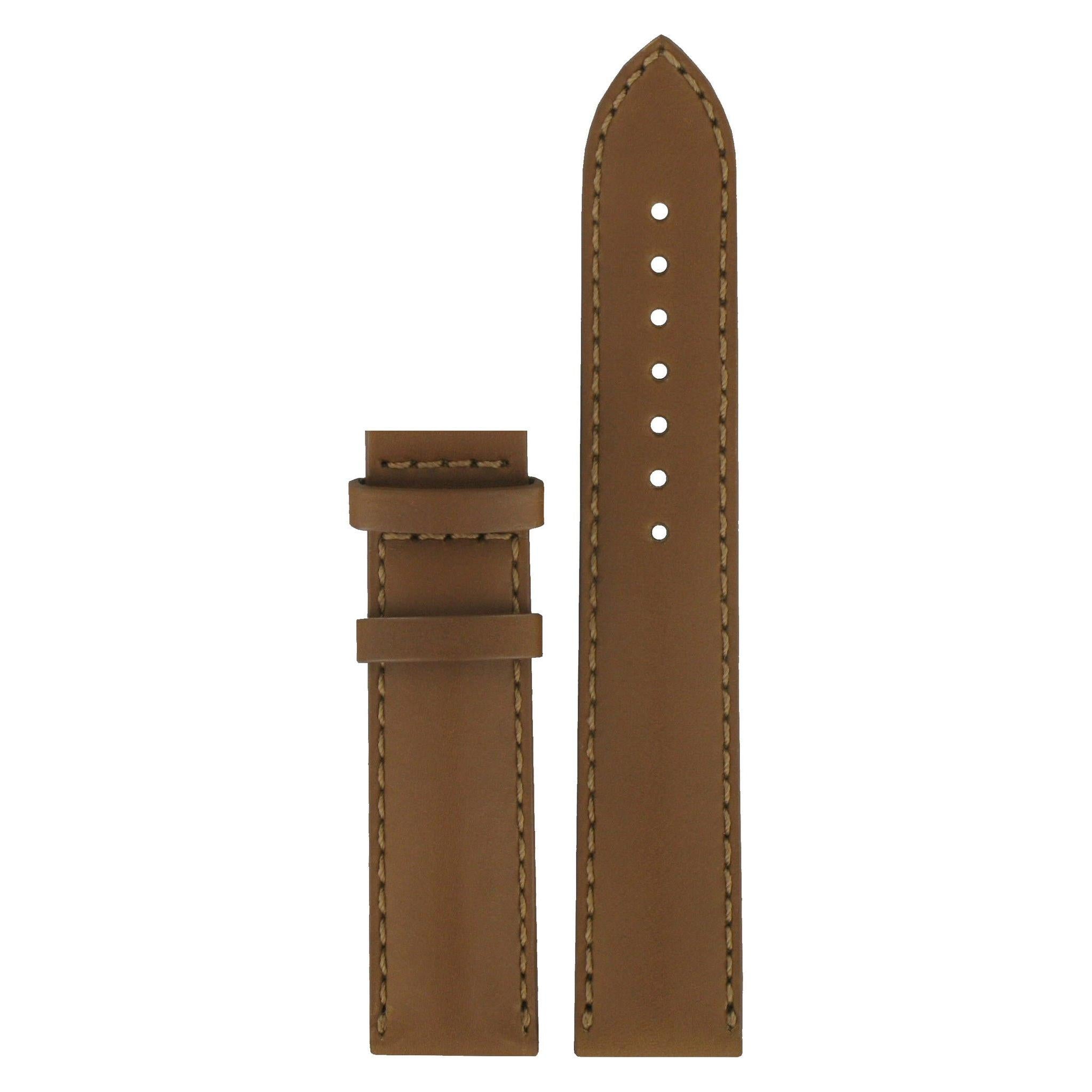 Tissot T025408A Watch Band T610026511 Brown Leather 19 mm Heritage - Watch Plaza